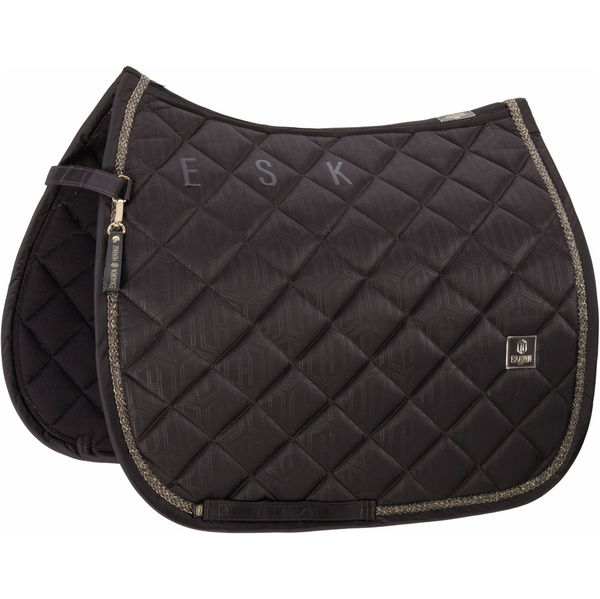 2025 Eskadron Heritage Glossy Saddle Cloth 215858 445 090 - Black Truffle